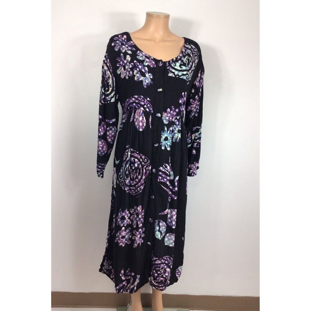 Pangea Batik Dress Whimsical Womens Large